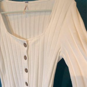 Free People white button up blouse